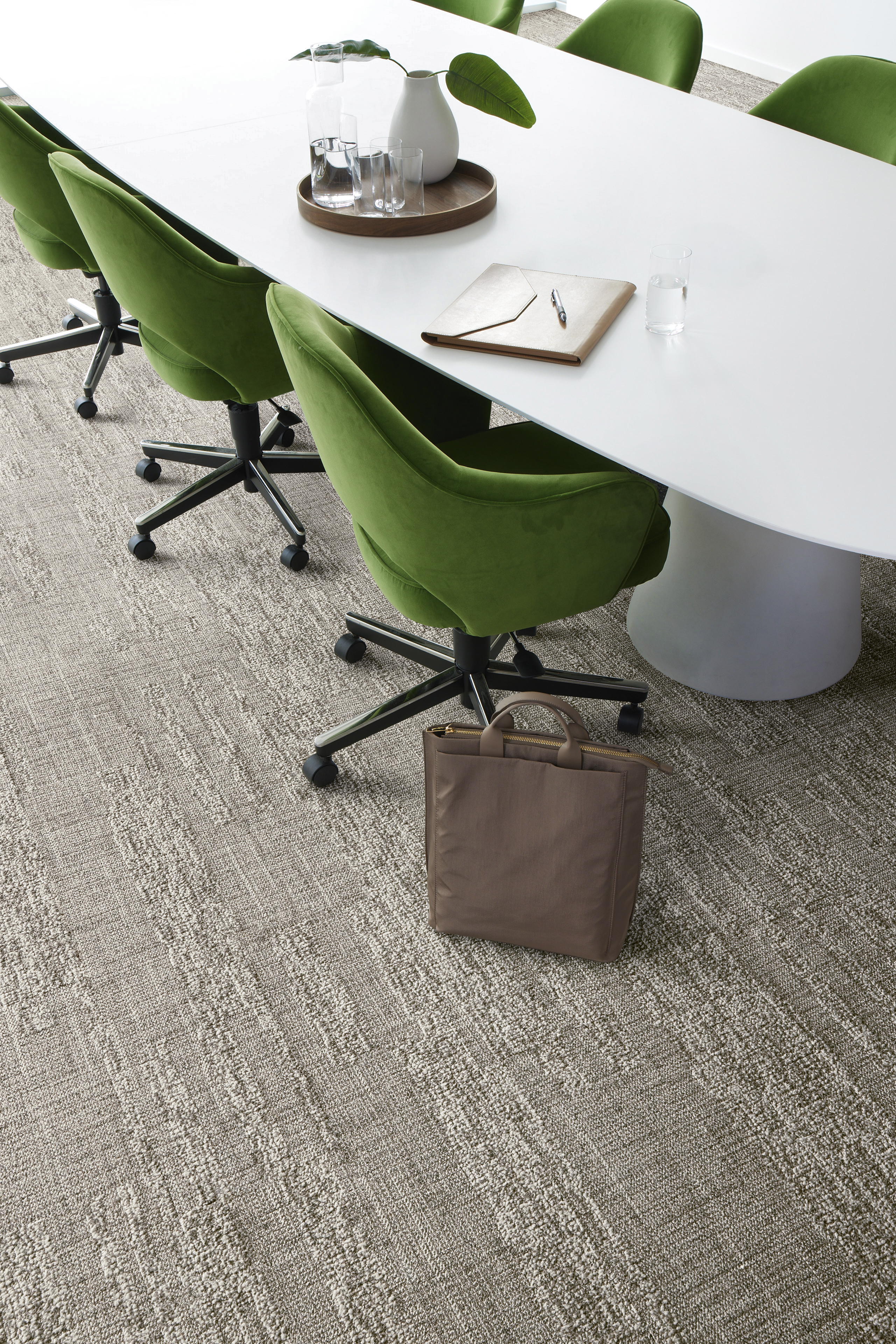 Interface Intermedio plank carpet tile in workplace meeting room