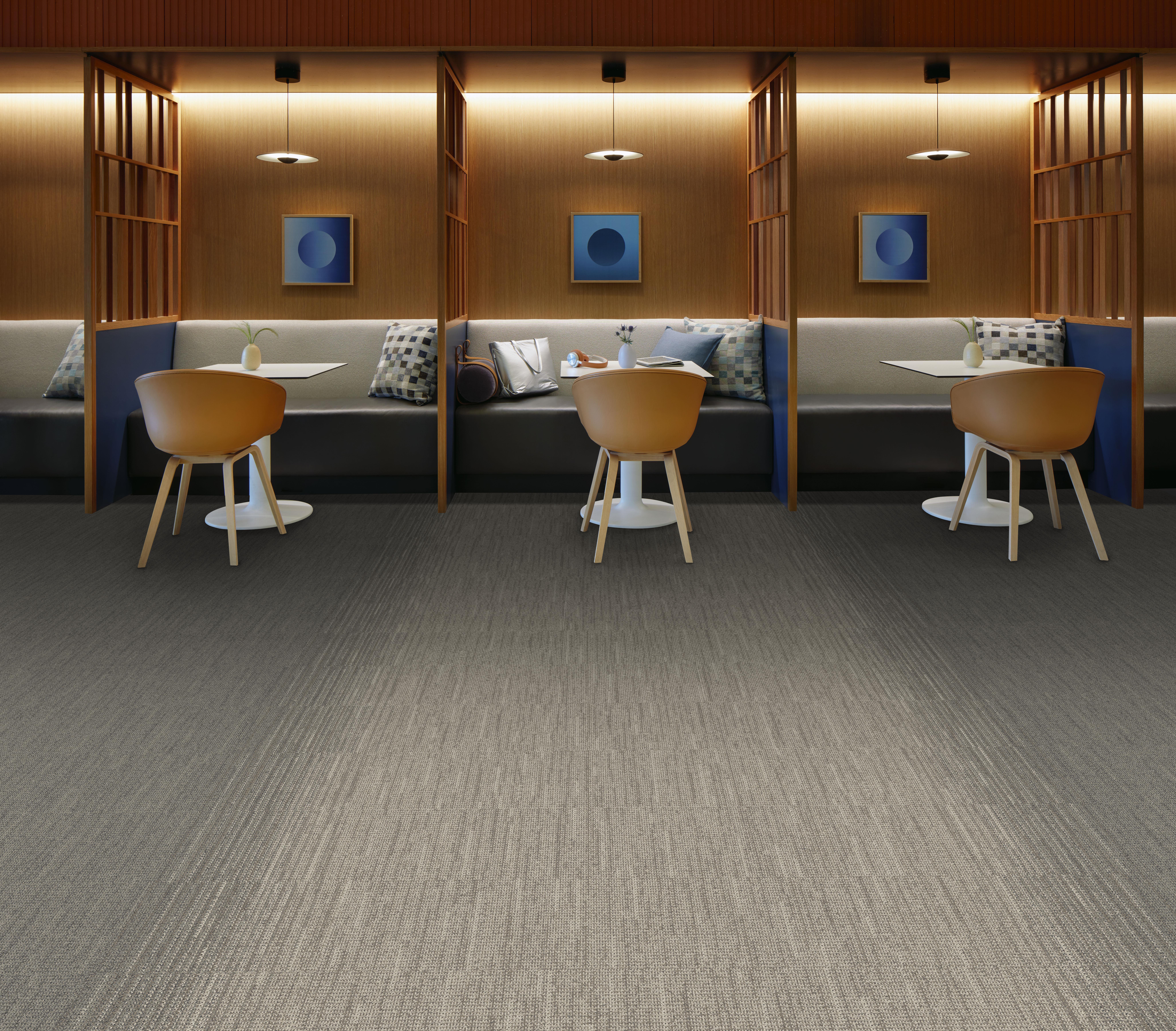 Interface WG100 and WG200 plank carpet tile in corporate work area